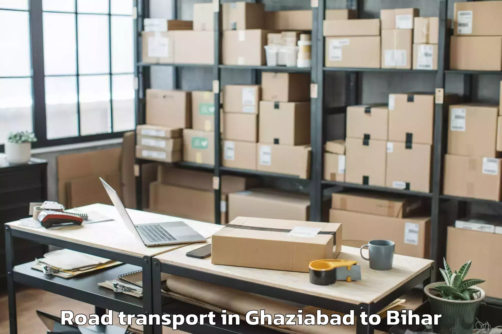 Top Ghaziabad to Bairgania Road Transport Available